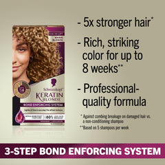 Schwarzkopf Keratin Blonde – crème colorante prête à éclaircir les cheveux