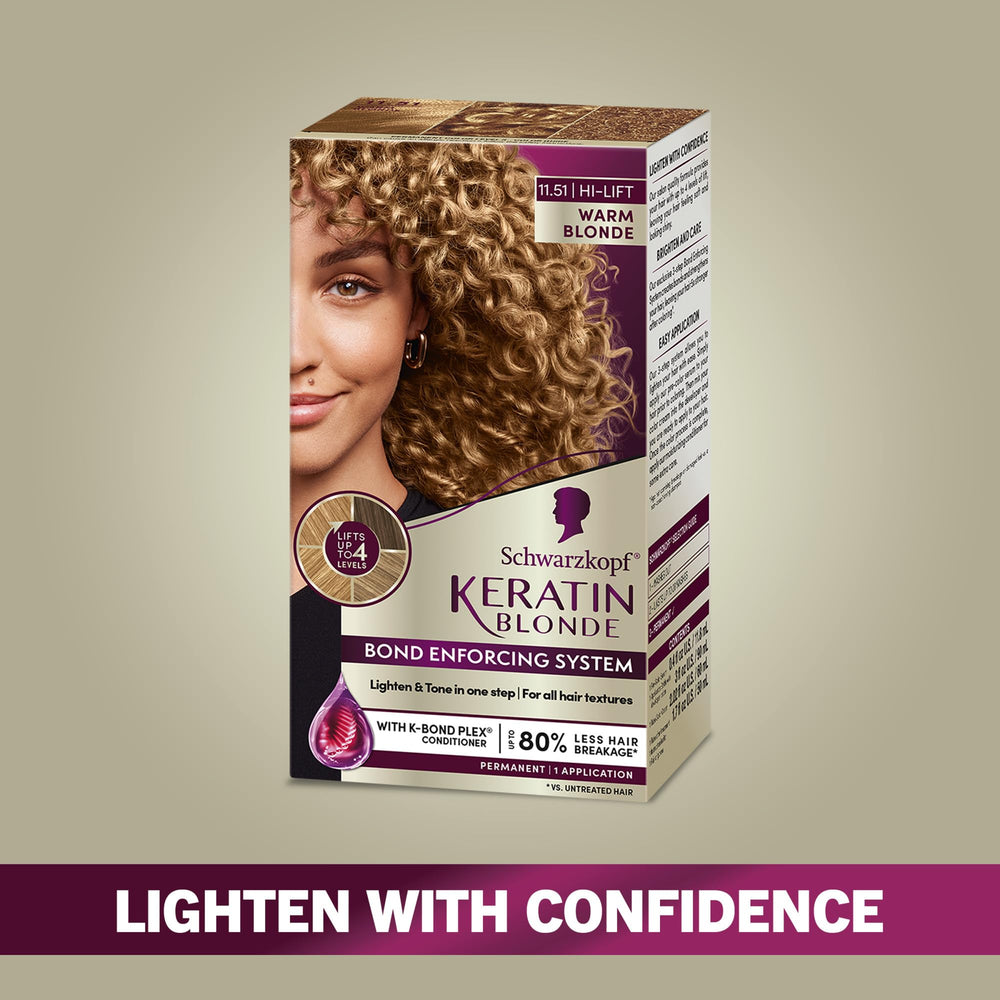 Schwarzkopf Keratin Blonde – texture lisse et couleur homogène révélées