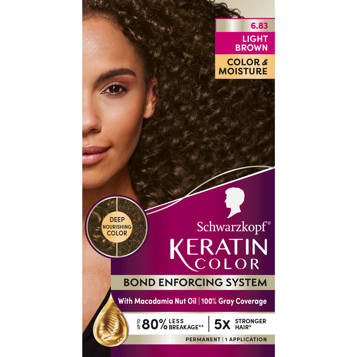 Schwarzkopf Keratin Color crème: couleur riche et durable pour tous les types de cheveux.