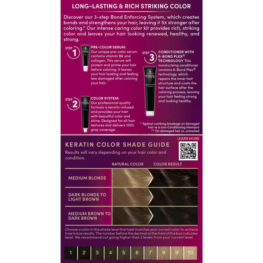 Schwarzkopf Keratin Color Espresso couleur durable et résultat fidèle sans décoloration