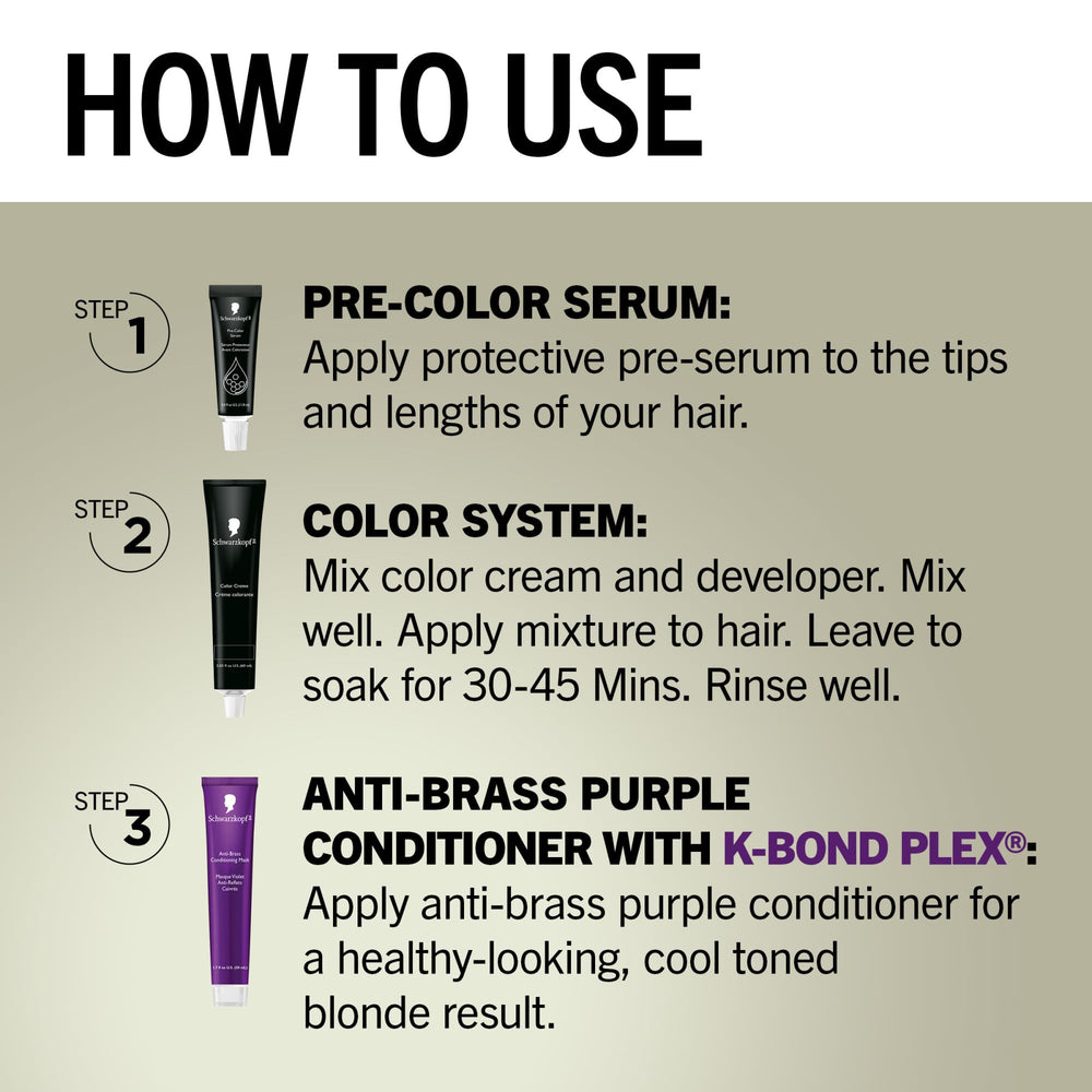 Schwarzkopf Keratin Color — rendu couleur naturel et durable sur les cheveux.