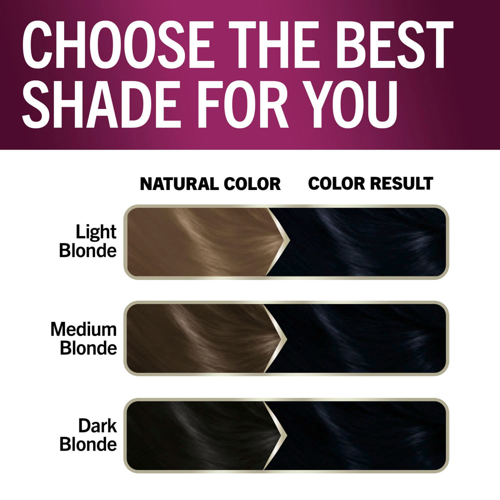 Résultat Noir profond et brillant avec Schwarzkopf Keratin Color.