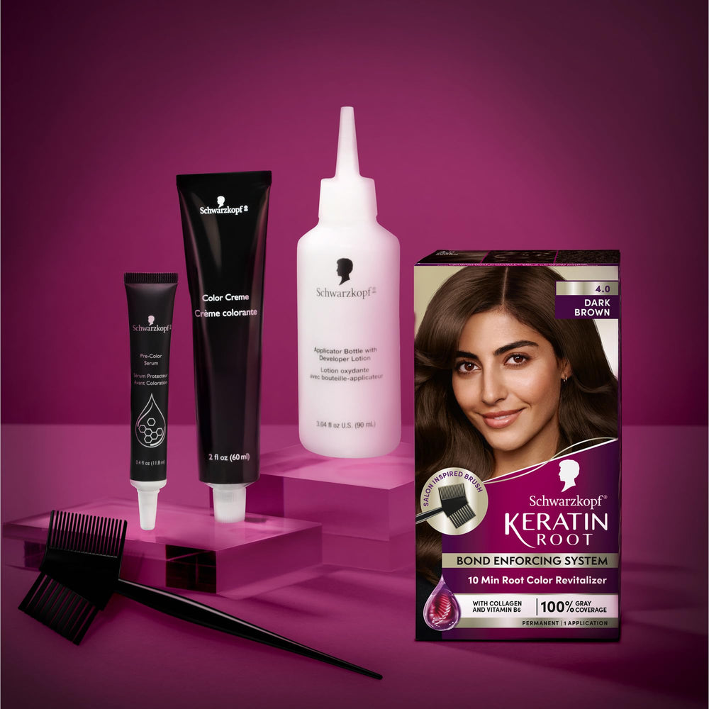 Schwarzkopf Keratin Crème Colorante: couleur permanente et uniforme.