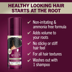 Schwarzkopf Keratin Root Spray: couverture instantanée des racines grises.