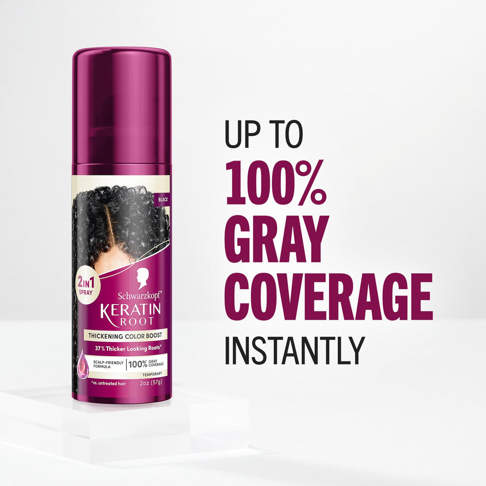 Schwarzkopf Keratin Root Spray: utilisation facile et rapide.