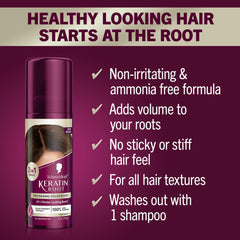 Schwarzkopf Keratine Racines : application précise sur les zones clairsemées.