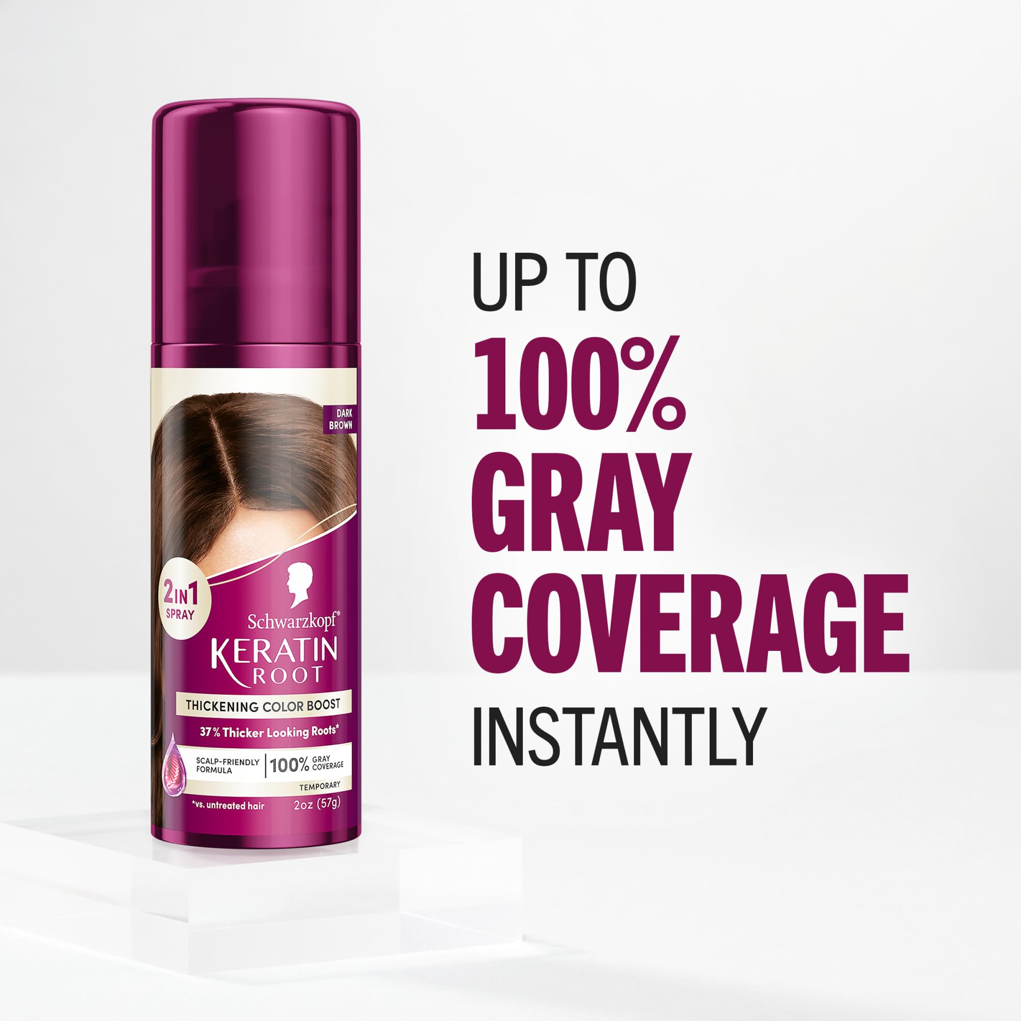 Schwarzkopf Keratine Racines : couleur naturelle qui se mêle aux cheveux.