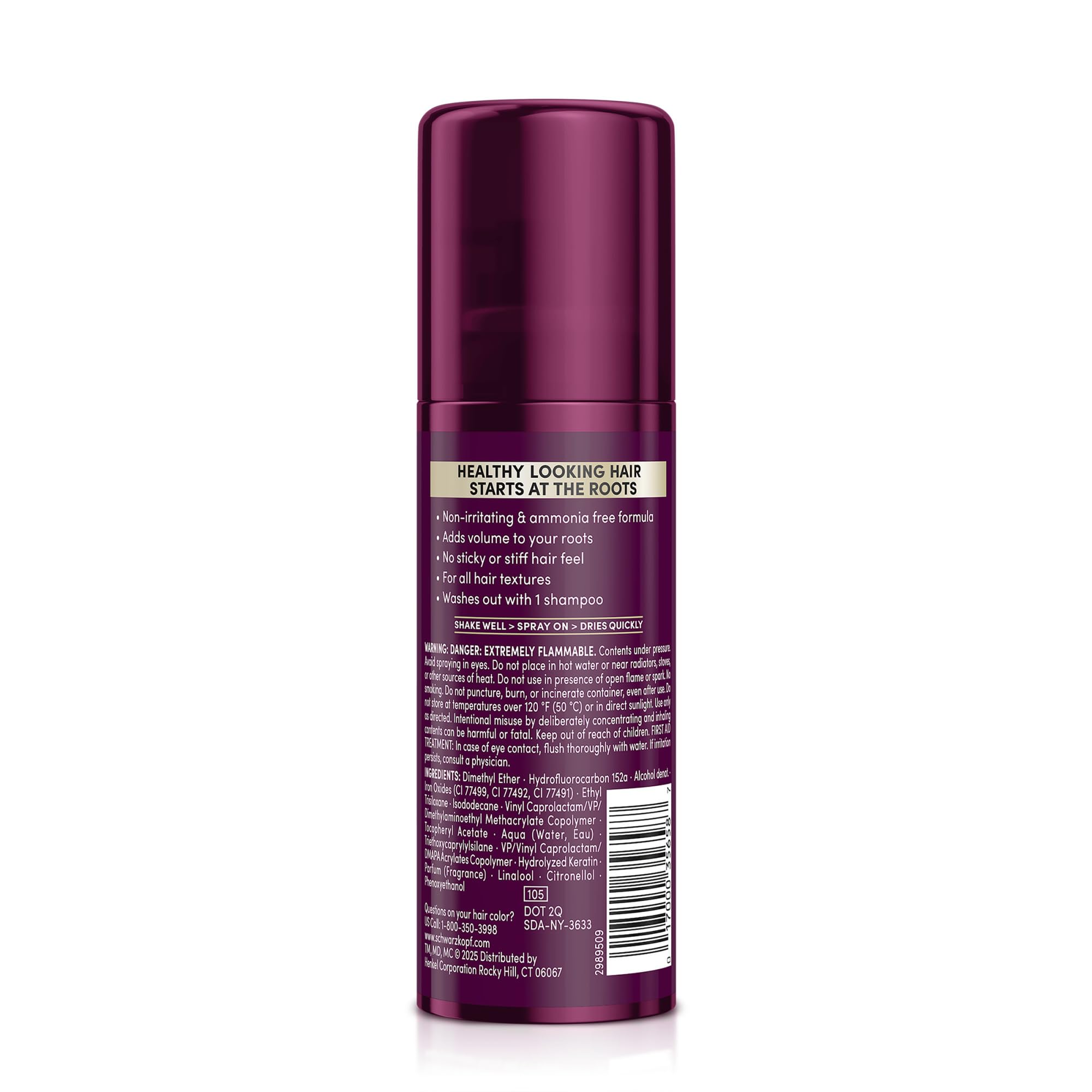 Schwarzkopf Keratine Racines : tenue modérée face à une transpiration légère.