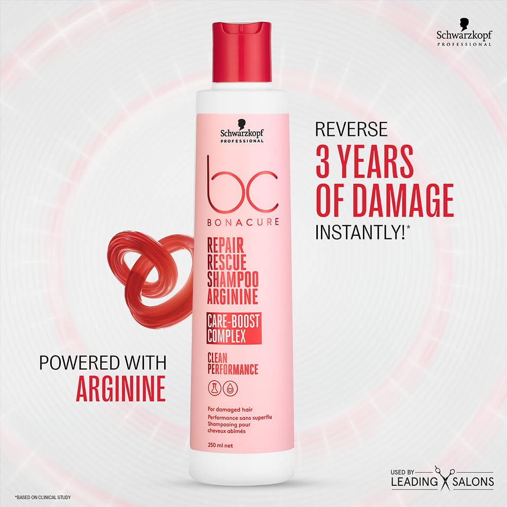 BC Bonacure Peptide Repair Rescue, texture mousse visible pour application en douceur.