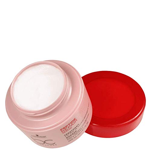Schwarzkopf Professional BC Peptide Repair Rescue, routine cheveux avant/après visible