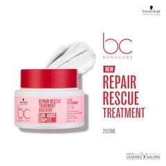 Schwarzkopf Professional BC Peptide Repair Rescue, texture crème nourrissante pour cheveux.