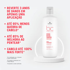 Schwarzkopf Professional Bonacure Shampoing Micellaire, texture-mousse — mousse légère facilitant l’application.