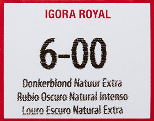 Schwarzkopf Royal Igora 6-00 – échantillon de couleur, pré-visualisation avant coloration.