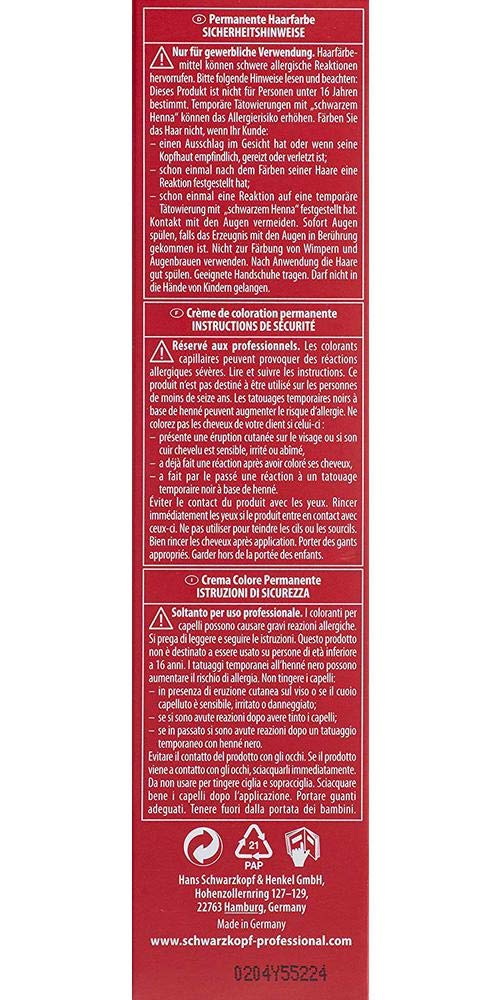Schwarzkopf Royal Igora 6-00 – émulsion colorante, mélange homogène et facile.