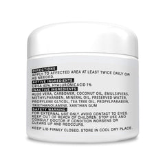 CLEAR 40 avec Tea Tree — effets apaisants potentiels sur zones sèches.