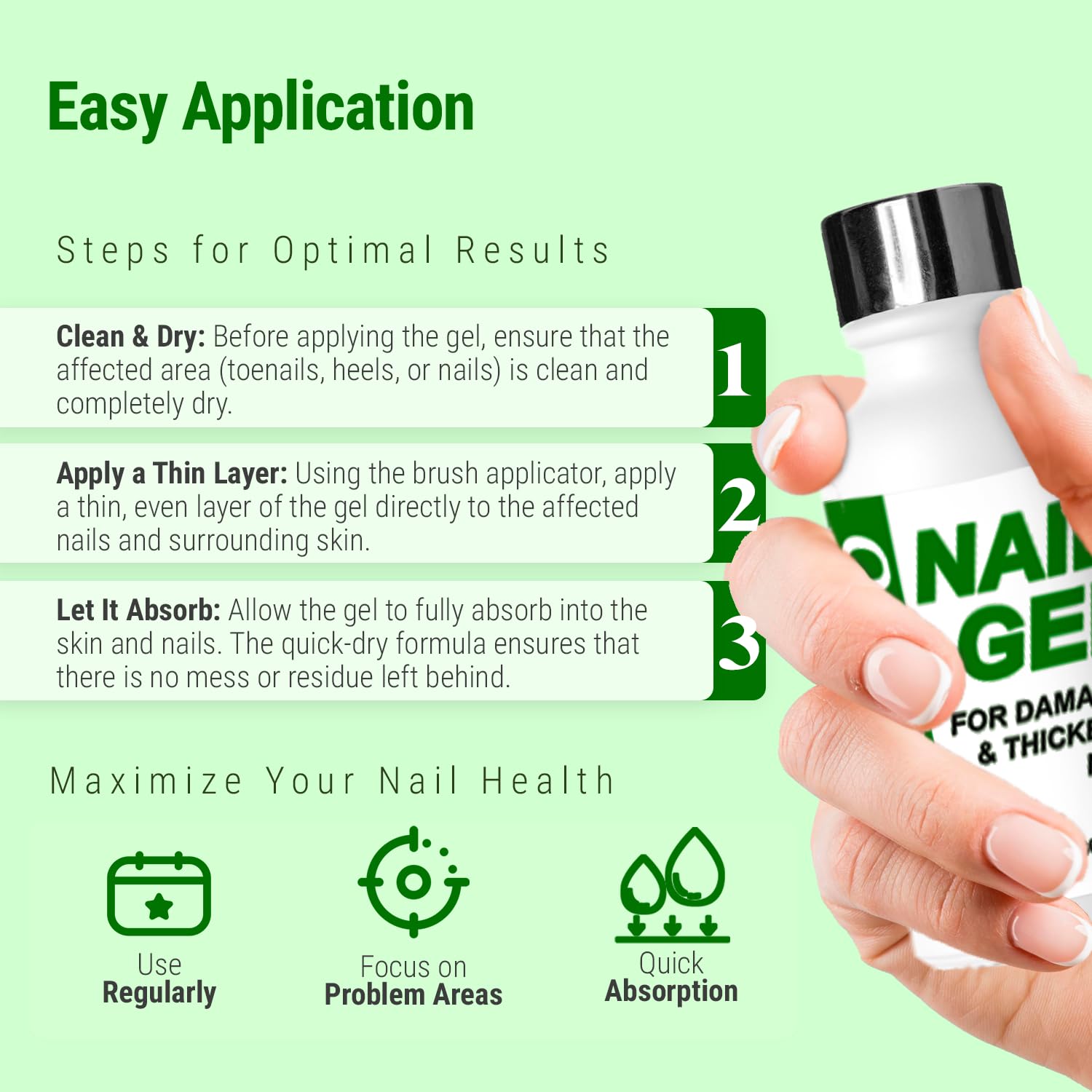 Concentration 40% du gel offrant une action efficace en douceur