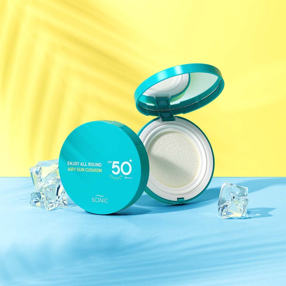 SCINIC Cushion solaire Airy Protection UV douce