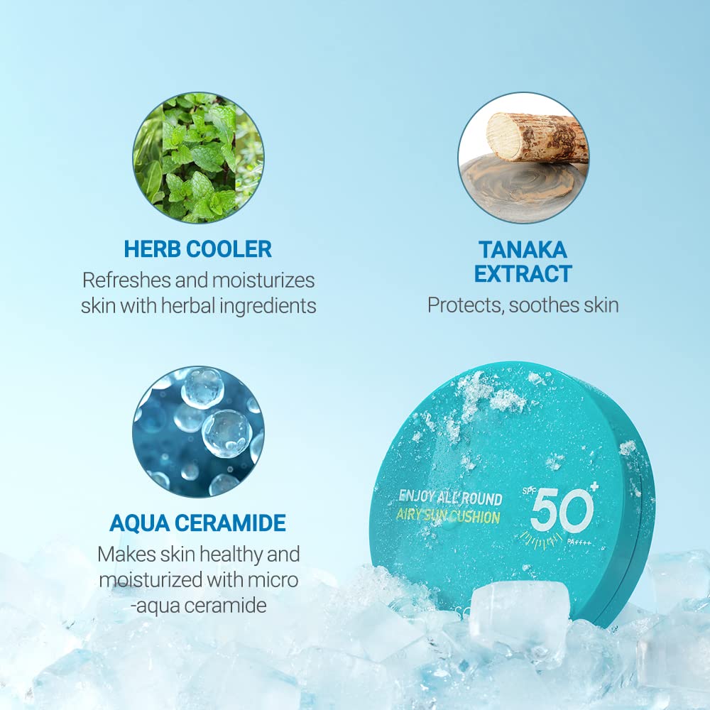 SCINIC Cushion solaire Airy Teinte naturelle visage et corps