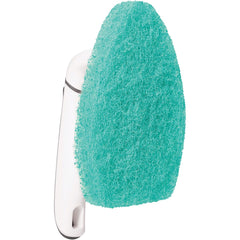 Scotch-Brite, utilisation pratique dans la douche pour récurer rapidement les carrelages sans effort.