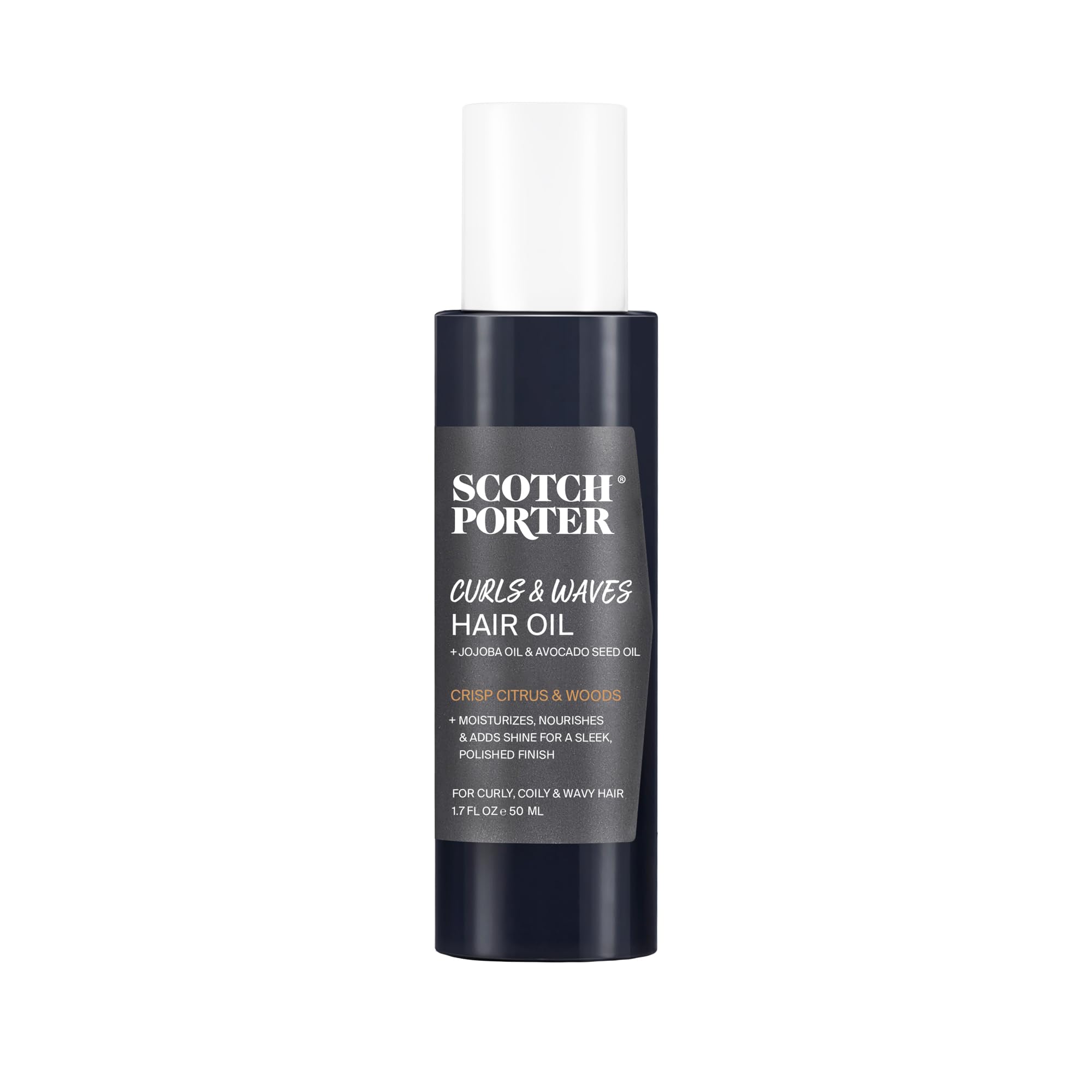 Scotch Porter – bouteille élégante, hydratation et brillance des cheveux.