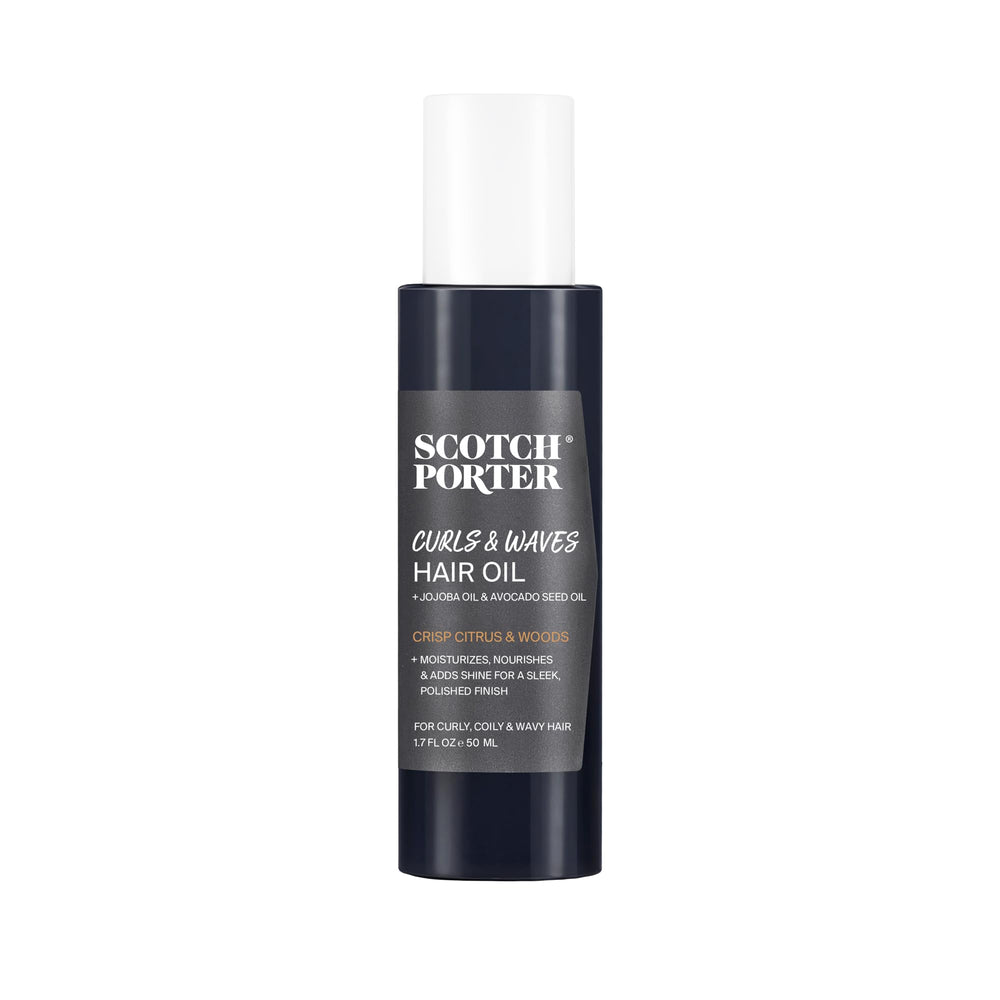 Scotch Porter – bouteille élégante, hydratation et brillance des cheveux.