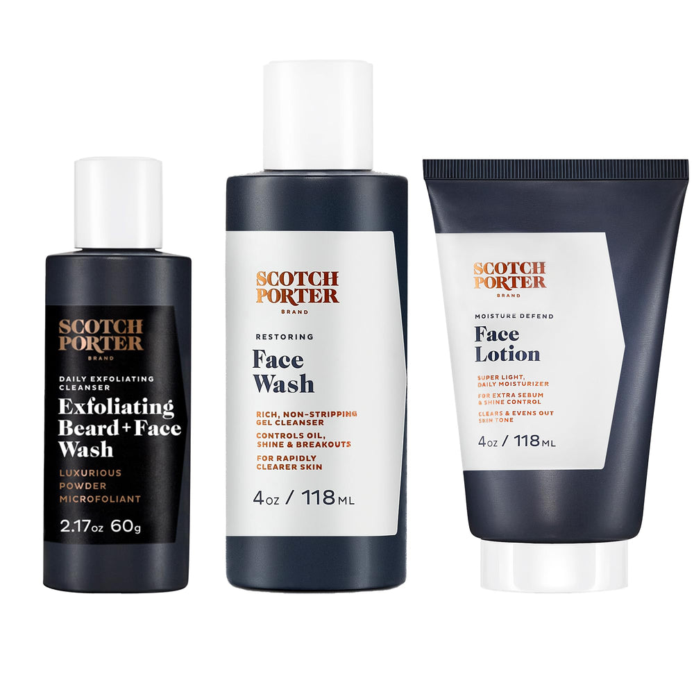 Scotch Porter nettoyage visage homme pour peau nette et équilibrée