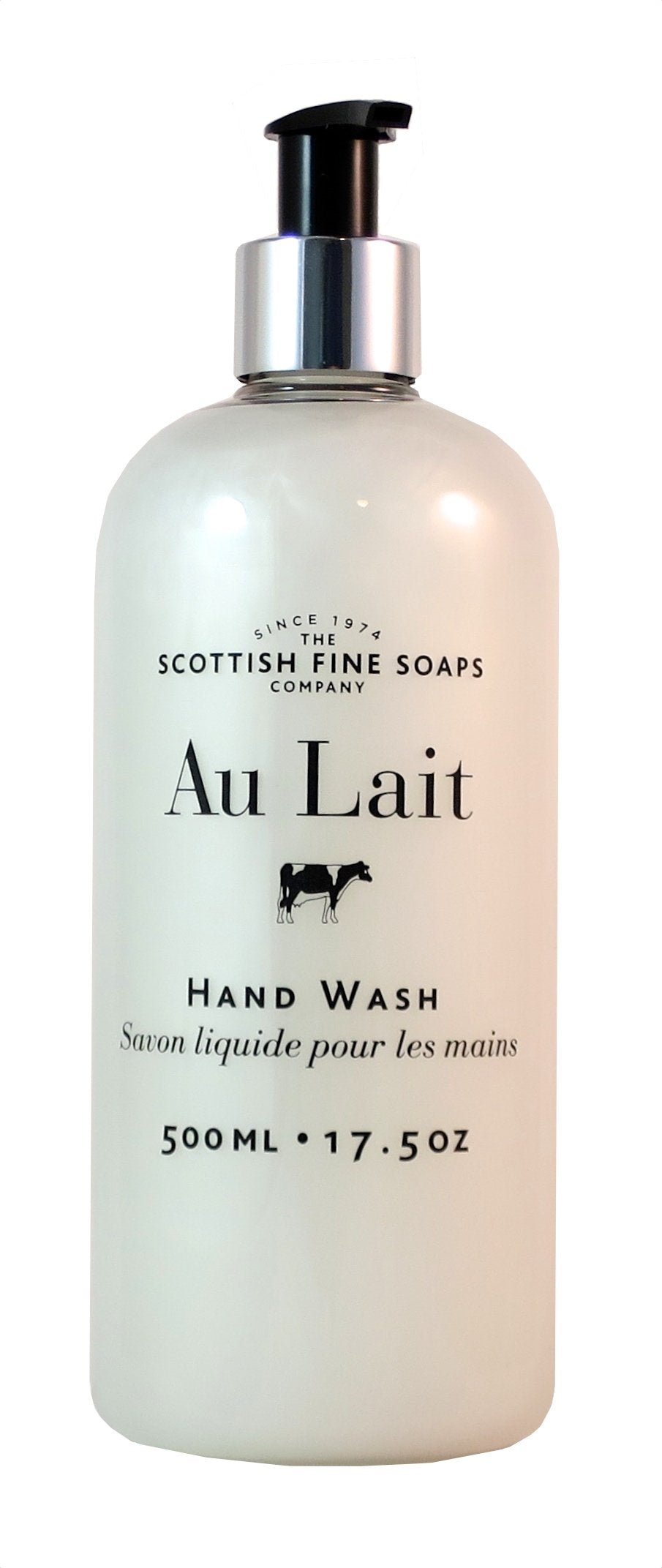 Scottish Fine Soaps Au Lait – bouteille élégante pour hydrater les mains au quotidien