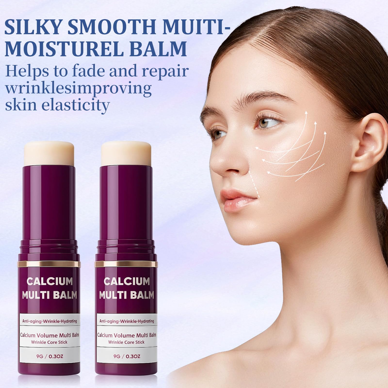 Scrlous baume calcium multi pour les lèvres, hydratation rapide.