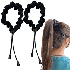 Scrunchie satin 2pieces boucles-epaisse: idéal pour cheveux épais et bouclés