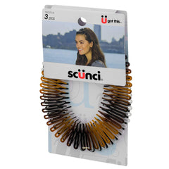 Scunci peigne blanc opaque, tenue légère et rapide.