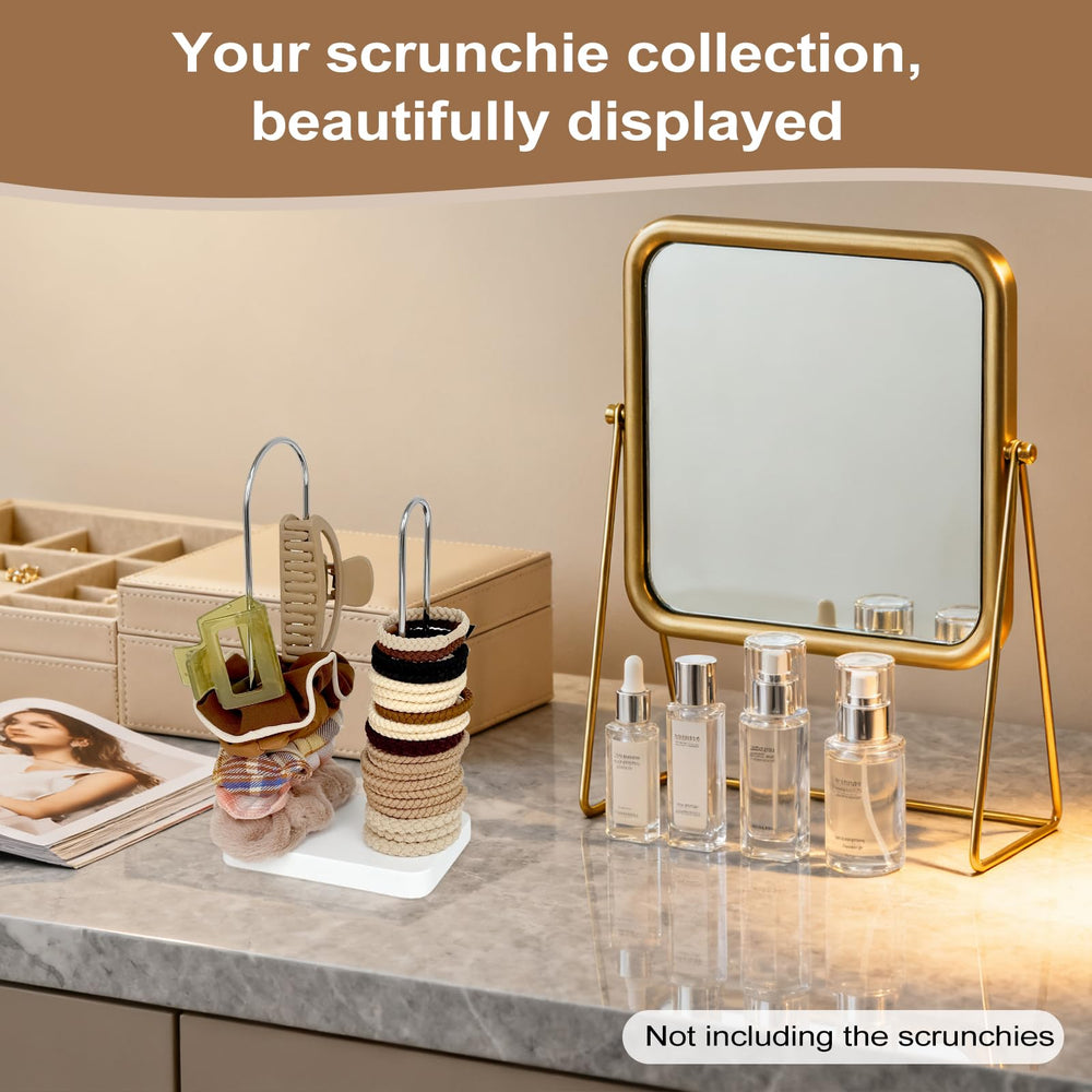 SCUNDA Base bois et tiges argentées, design durable et moderne.