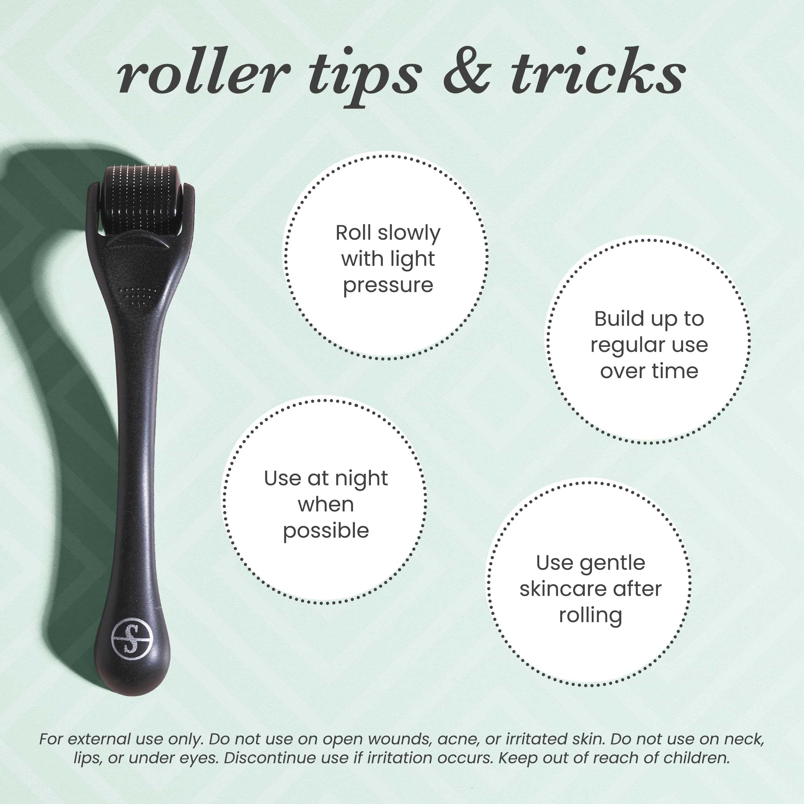 Rouleau Sdara Skincare compact etui — rangement pratique.