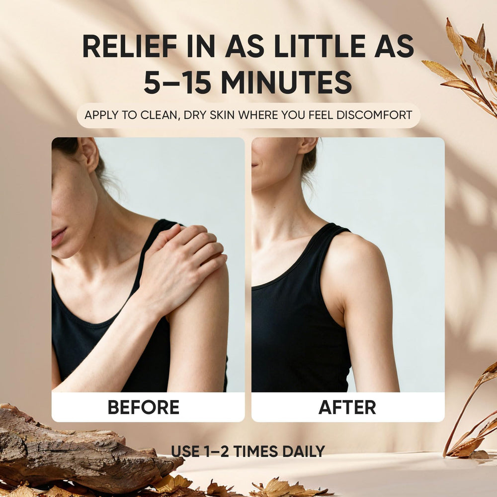 SDXJIOGE Mira Relief Lotion - absorption rapide sans residu gras.
