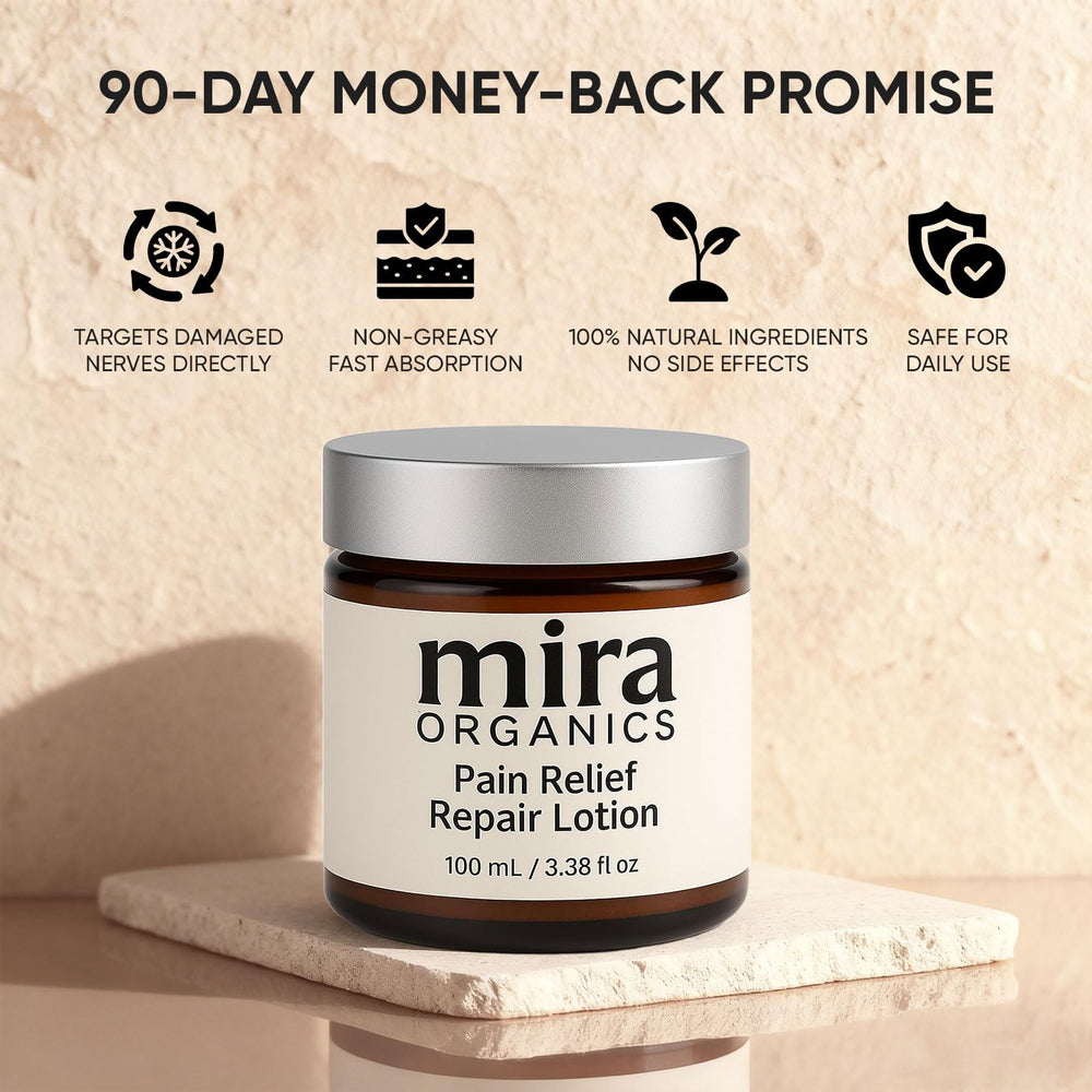 SDXJIOGE Mira Relief Lotion - soin cible pieds et jambes pour plus de confort.