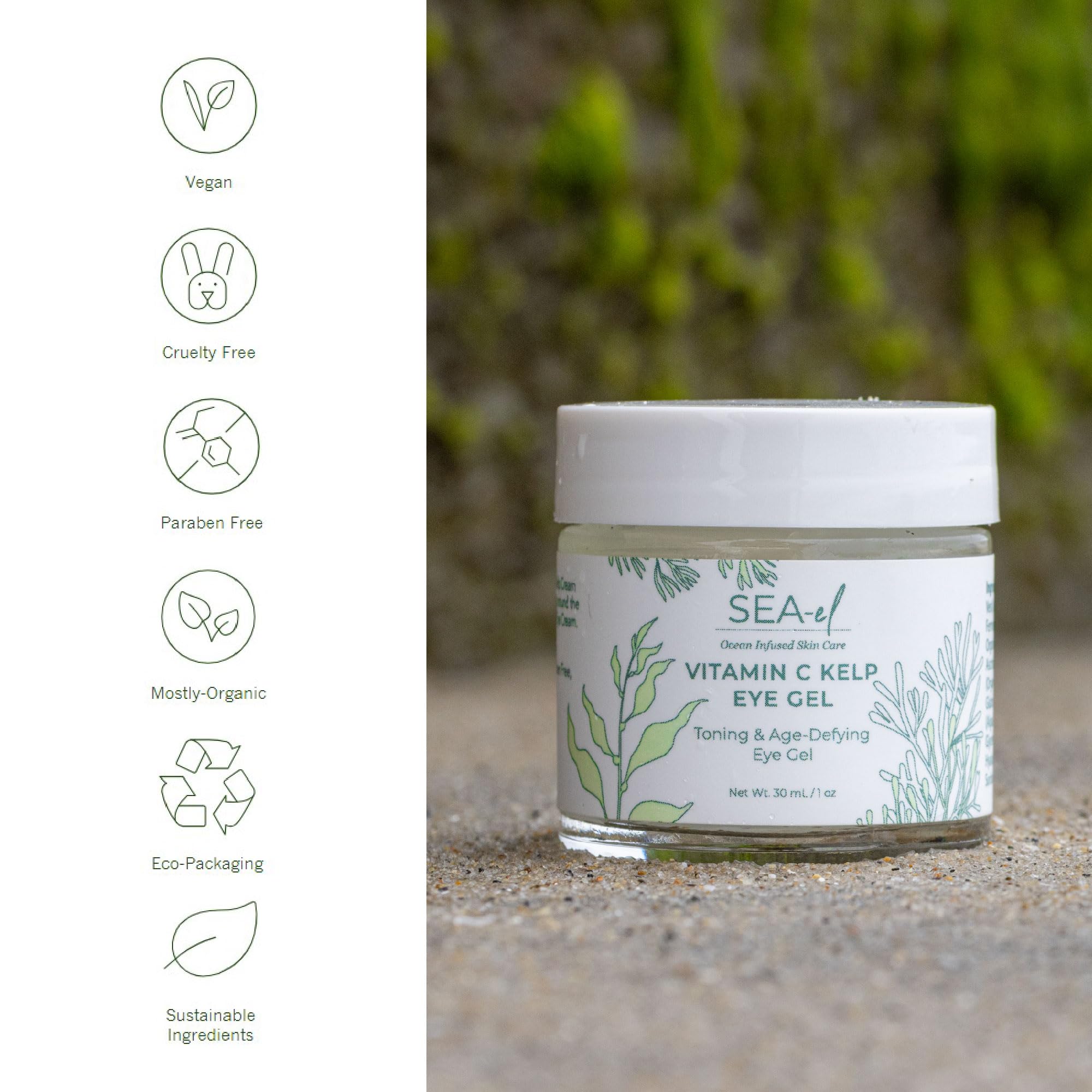 Sea-El Gel Yeux: texture crèmeuse pour hydratation durable autour des yeux