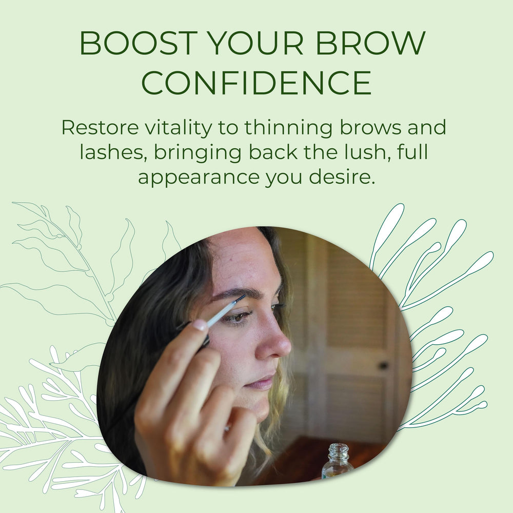 Sea-el Sérum Castor avec brosse d’application précise pour les cils et sourcils.