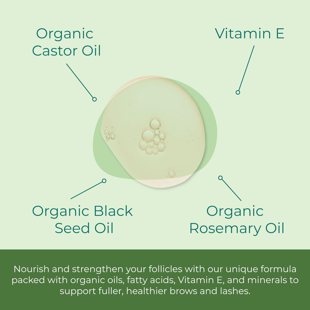 Sea-el Sérum Castor formule biologique à 99%, pour nourrir les cils et sourcils.