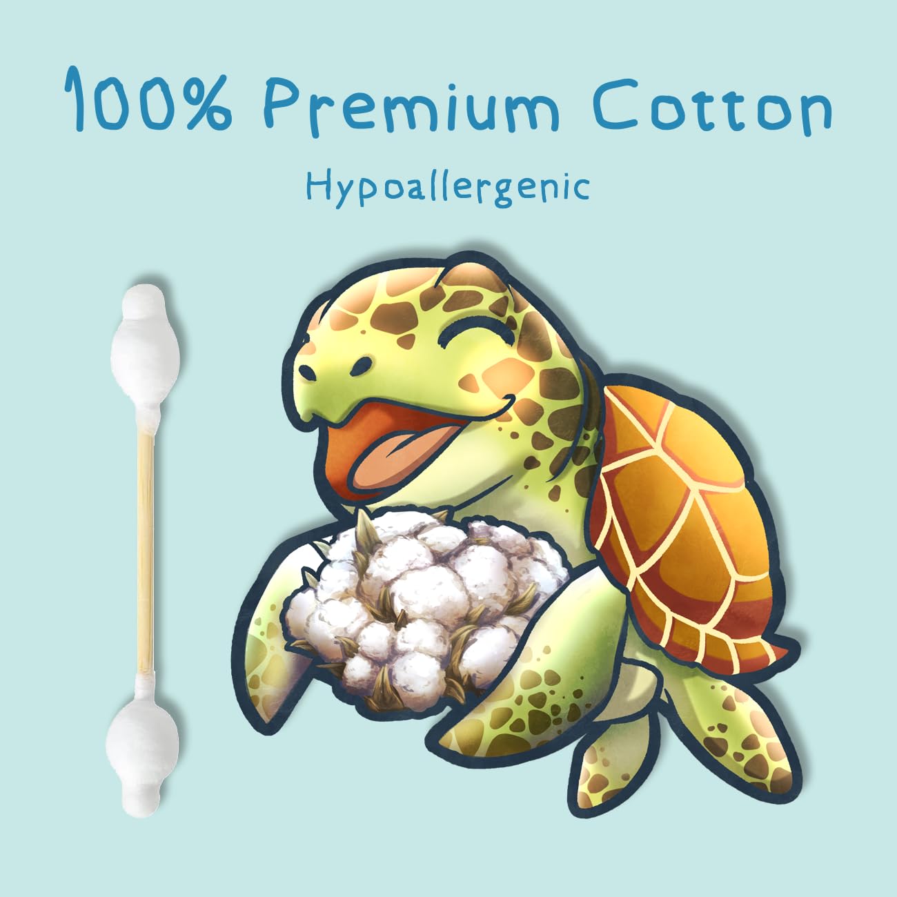 Sea Turtle bois-bambou sans plastique favorise une routine naturelle et respectueuse de lenvironnement.