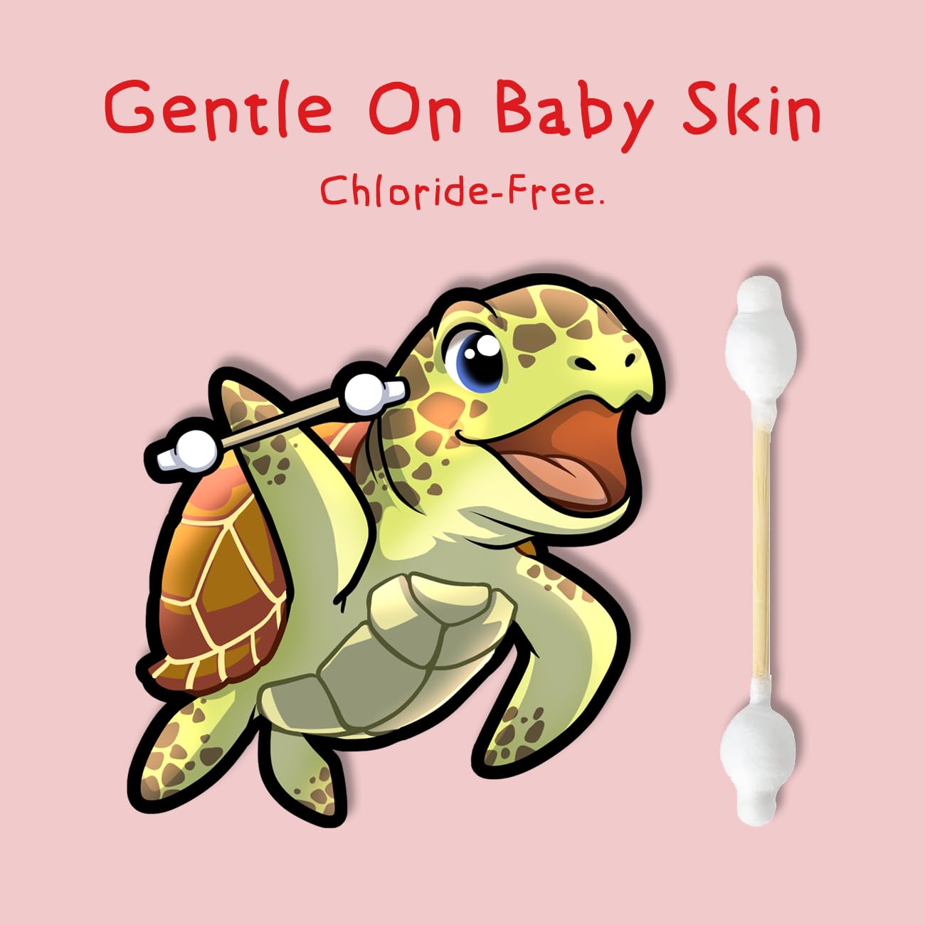 Sea Turtle emballage recyclable et coton bio souligne un choix durable pour votre quotidien.