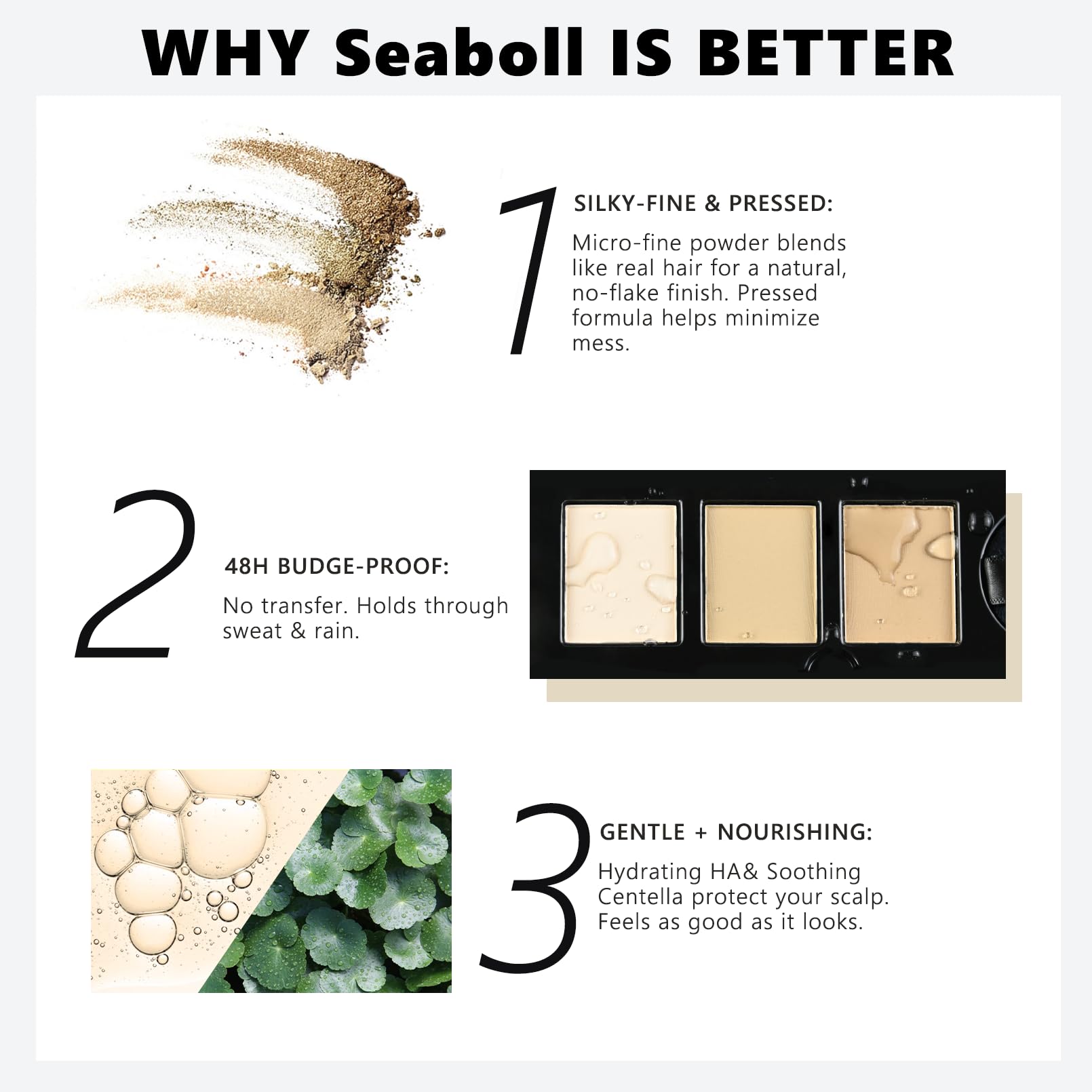 Seaboll puff doux pour remplir zones clairsemées