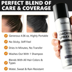 Avant usage: cheveux gris visibles sur racines avec Seaboll Root Touch Up.
