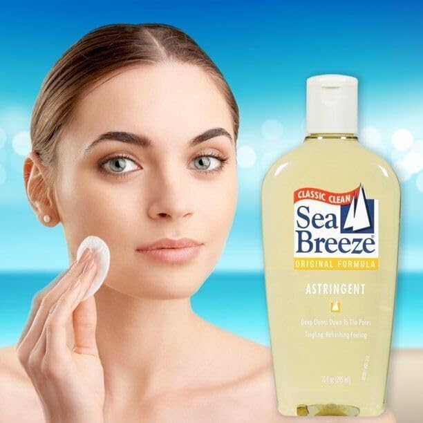 Sea Breeze Astringent Original twin-pack packaging for travel or home use