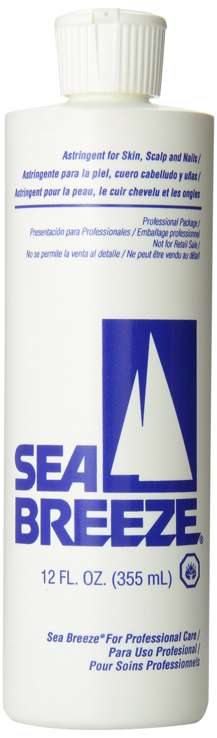 Seabreeze tonique en gros plan, bouteille, aide à réguler l'excès de sébum.
