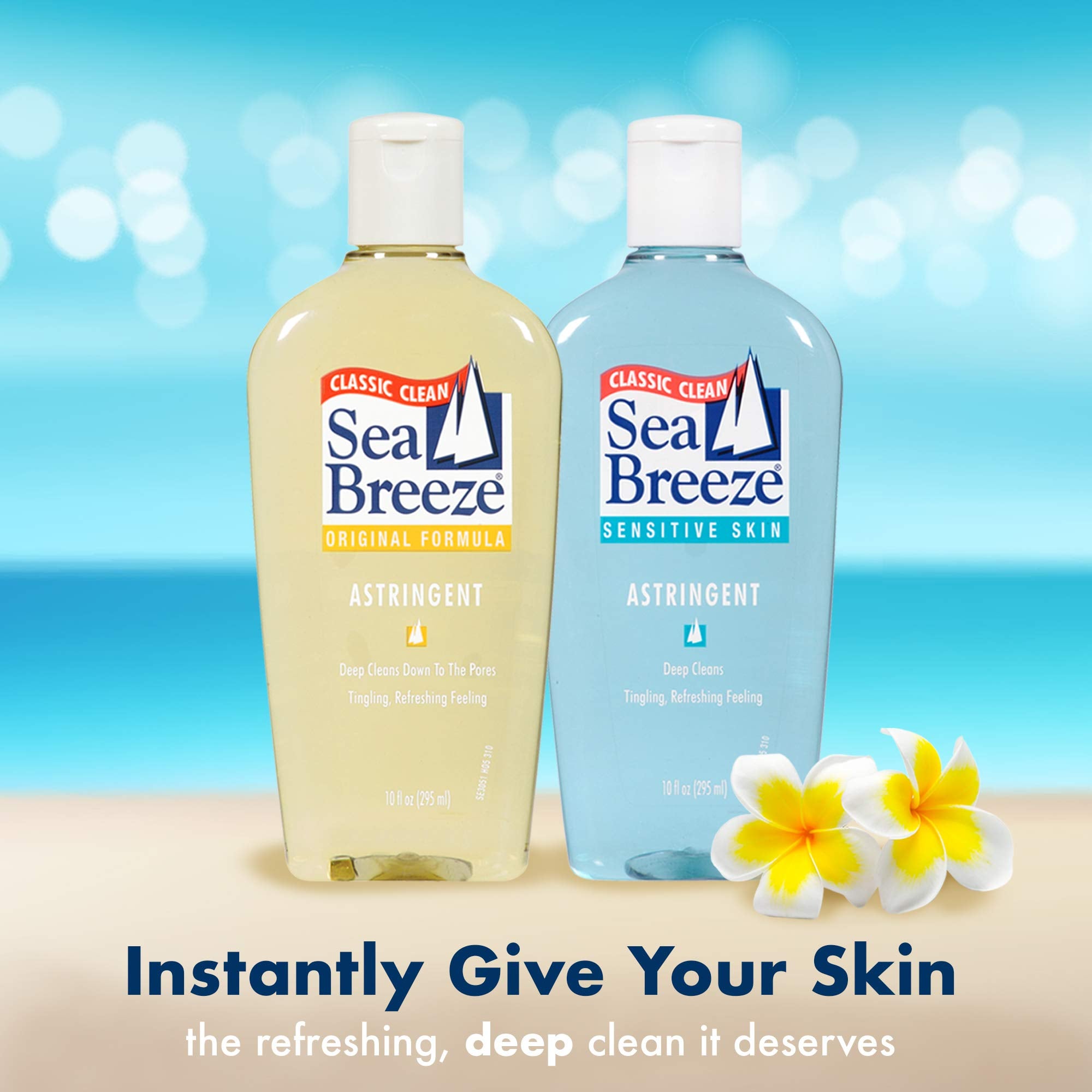 Kit soin Seabreeze 3 pièces pour peau sensible prêt à l'emploi.