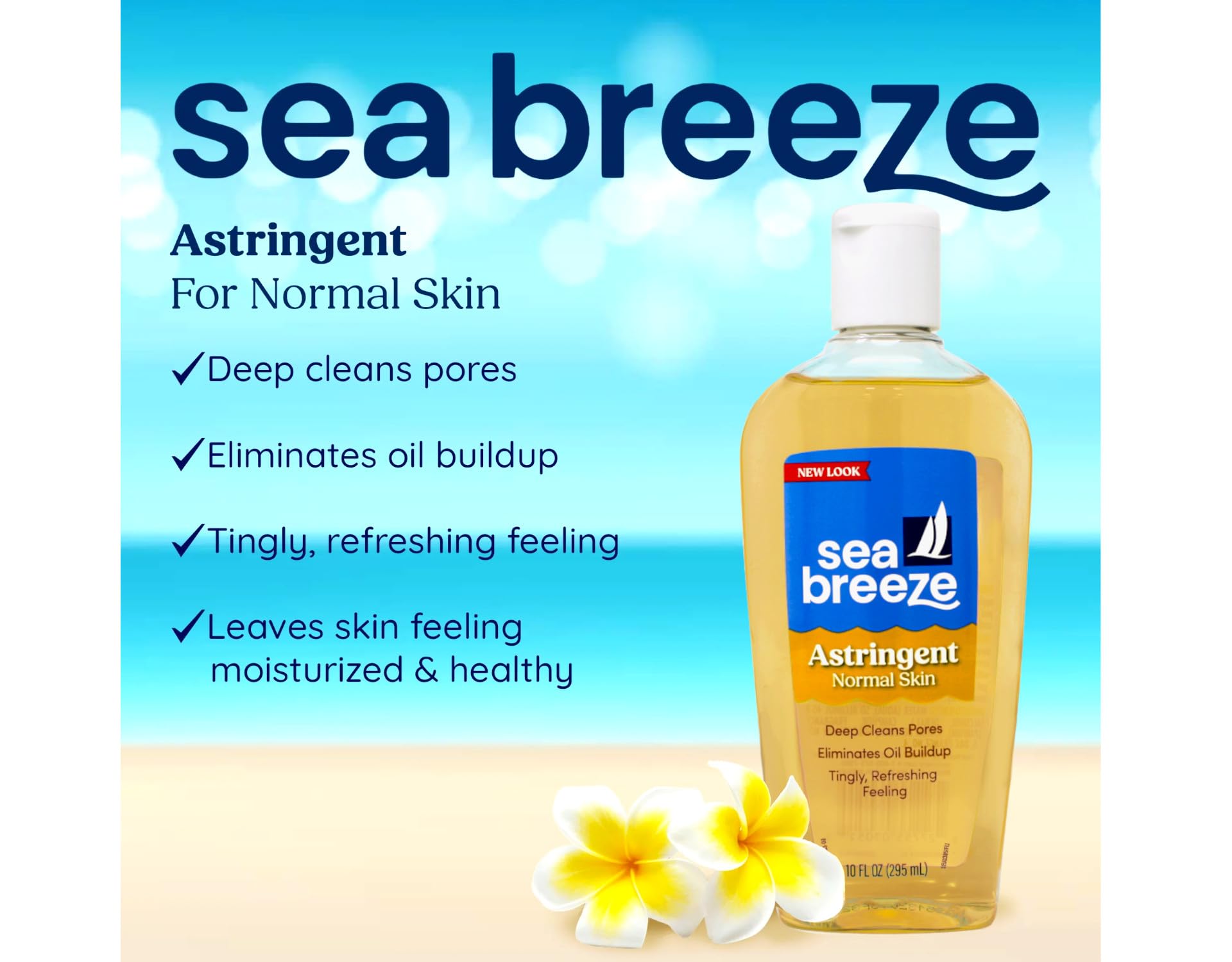 pack de 6 flacons Seabreeze 10 oz, solution pratique