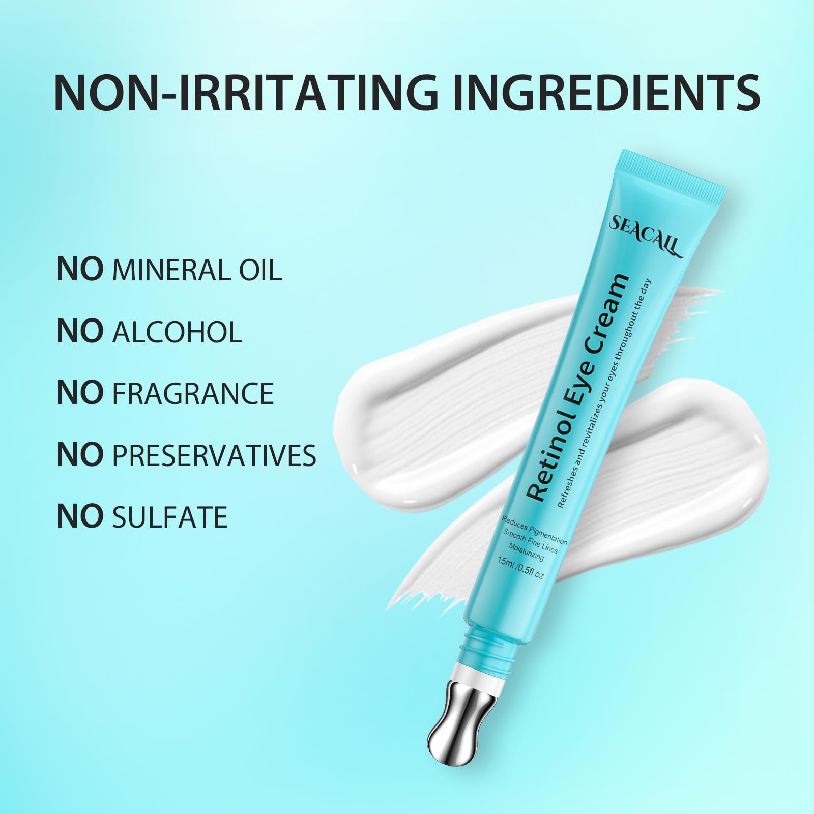 Seacall Crème Yeux Rétinol anti-poches: réduit les poches du matin.