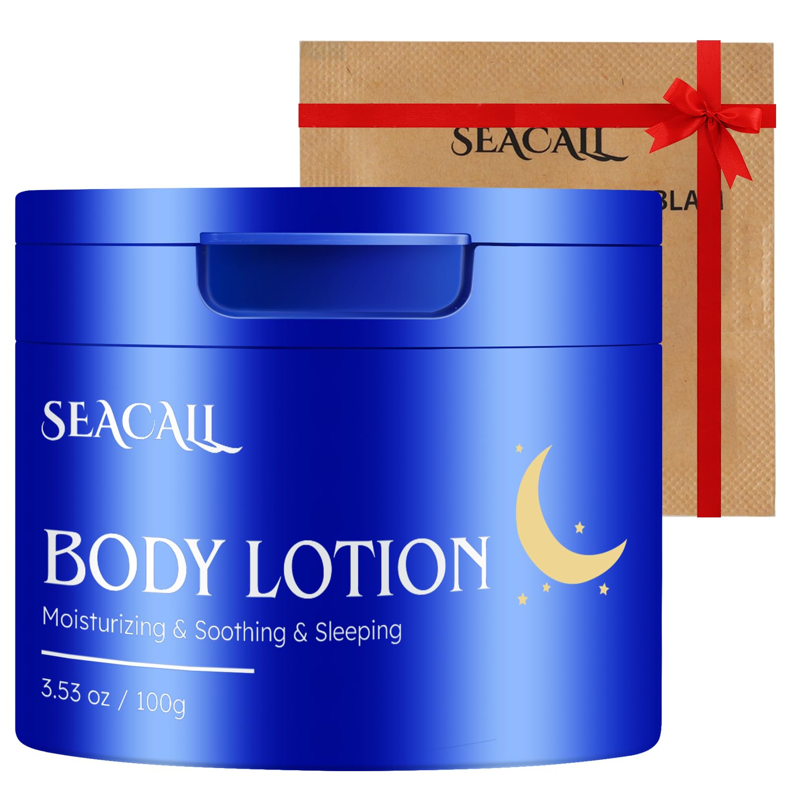 Lotion corps Seacall - bouteille montrant hydratation profonde adaptée à la peau sèche.