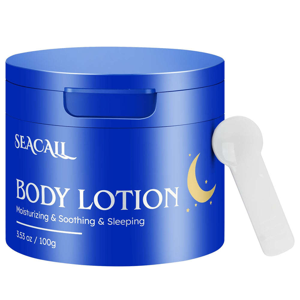 Lotion corps Seacall - peau plus douce et nourrie après utilisation.