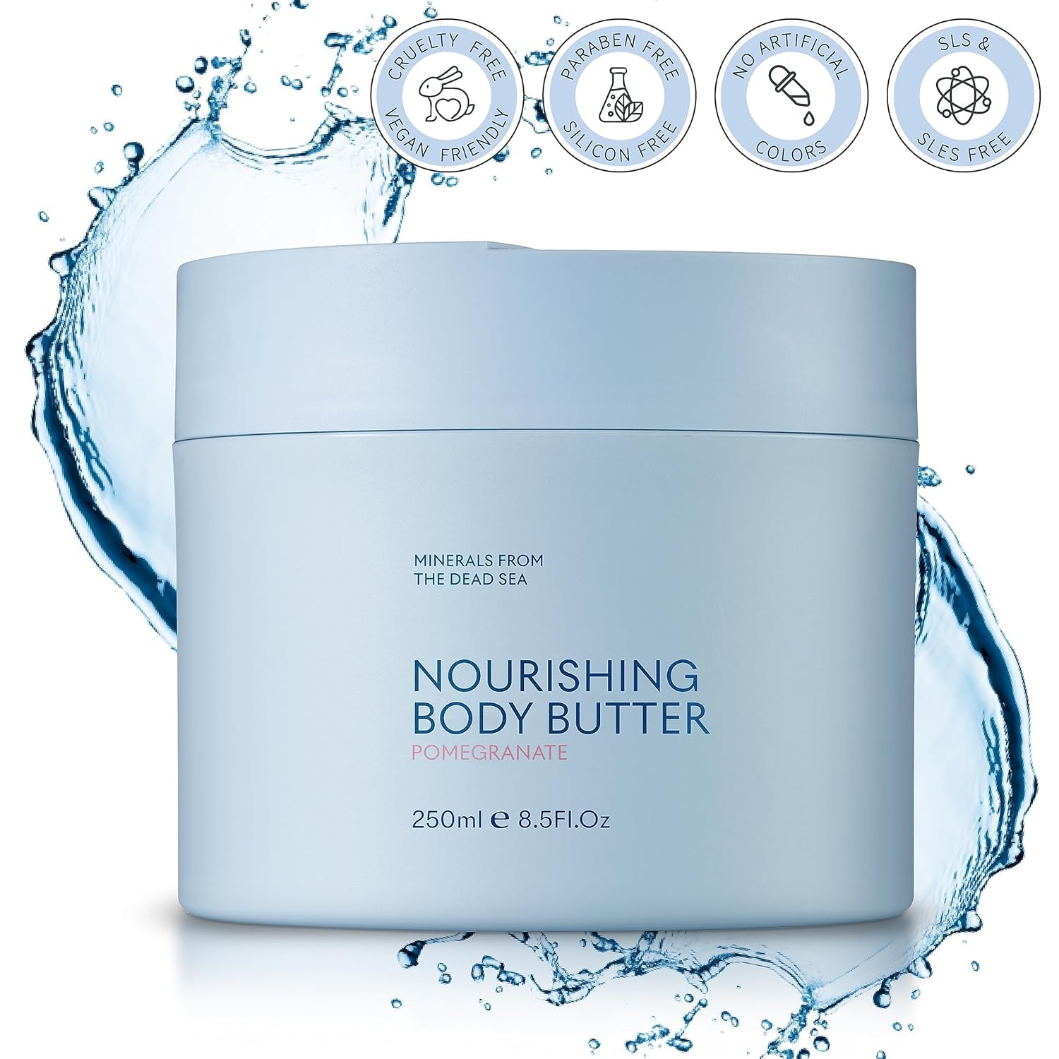 Application sereine SEACRET Beurre-corps-minéraux-pomegranate, sensation douce.