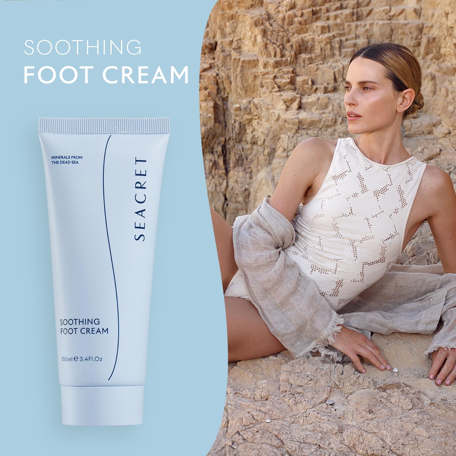 SEACRET crème-pieds talons durcis, lisse les callosités.